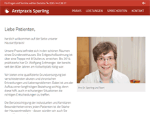 Tablet Screenshot of dr-sperling-berlin.de